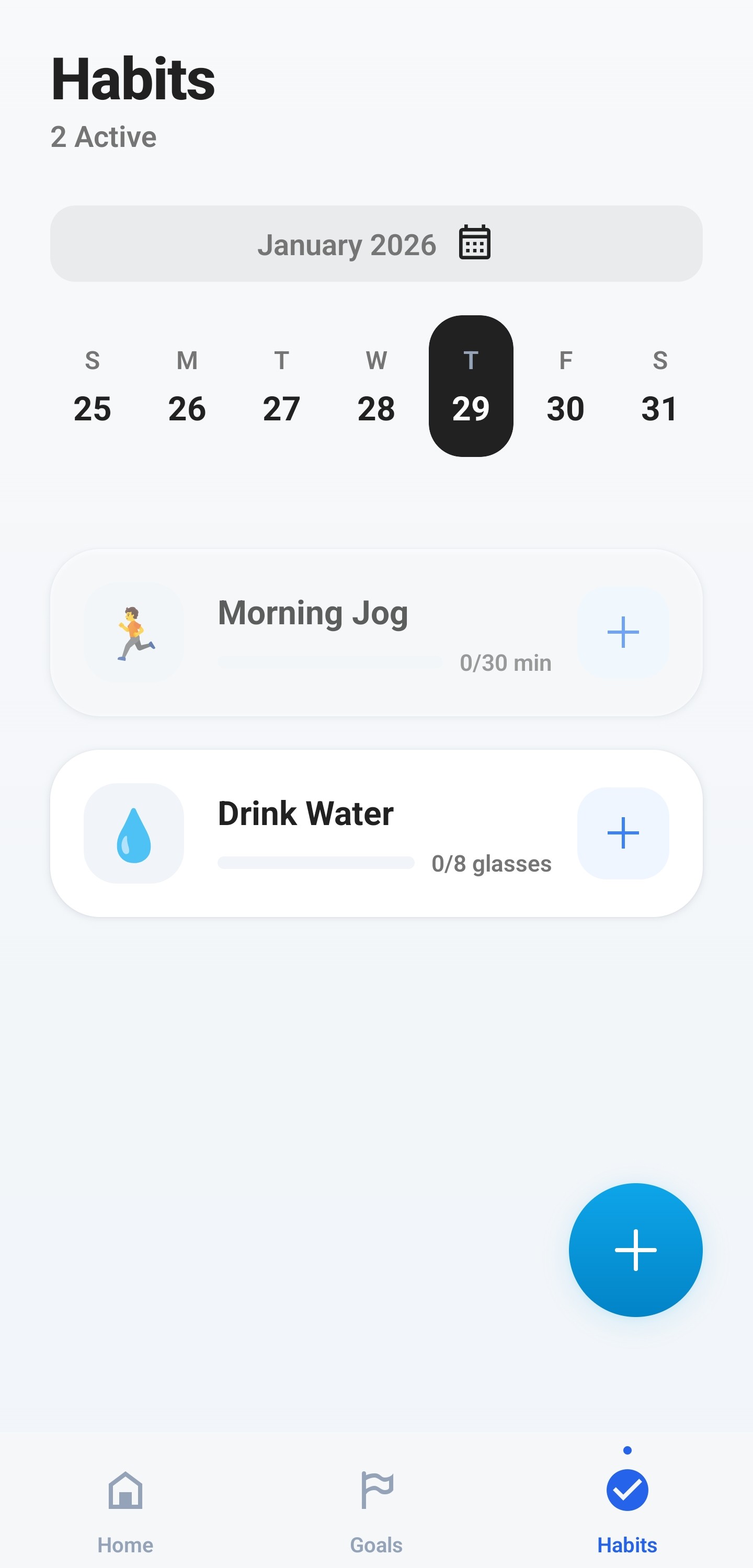 Habits Screen