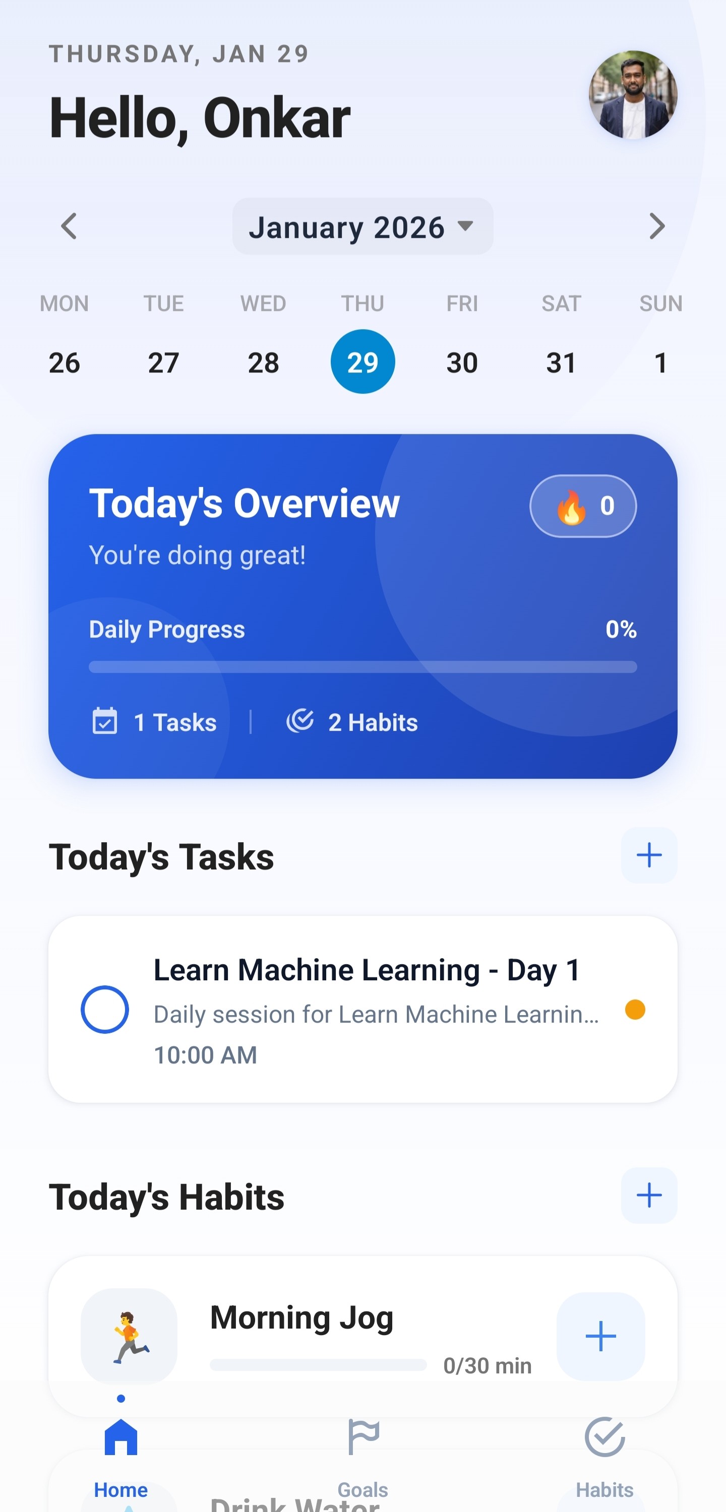 Home Screen